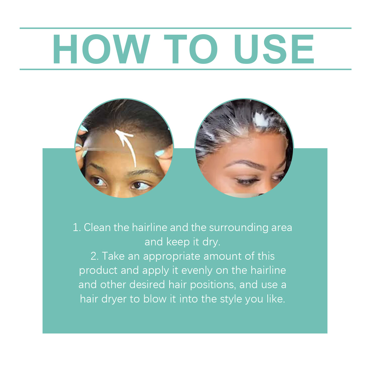 Hoegoa Wig Setting Glue, Mousse Mild Formula Wig Care Moisturizing, Setting And Long-Lasting Styling Care