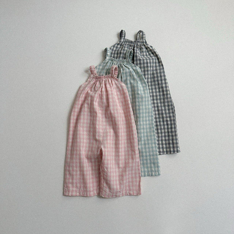 Versatile soft baby girl jumpsuit