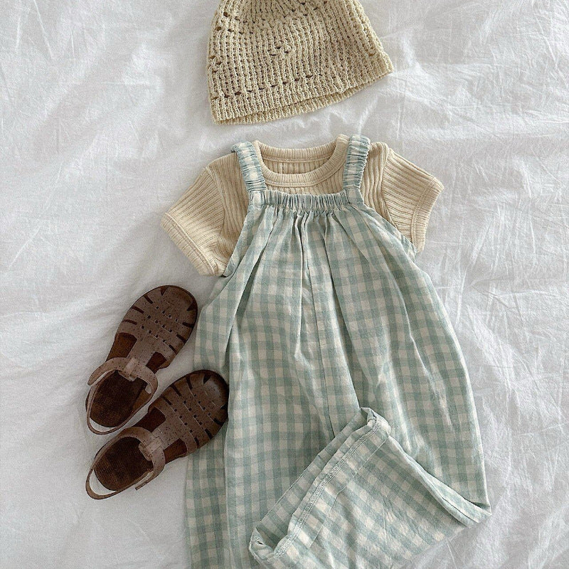 Versatile soft baby girl jumpsuit