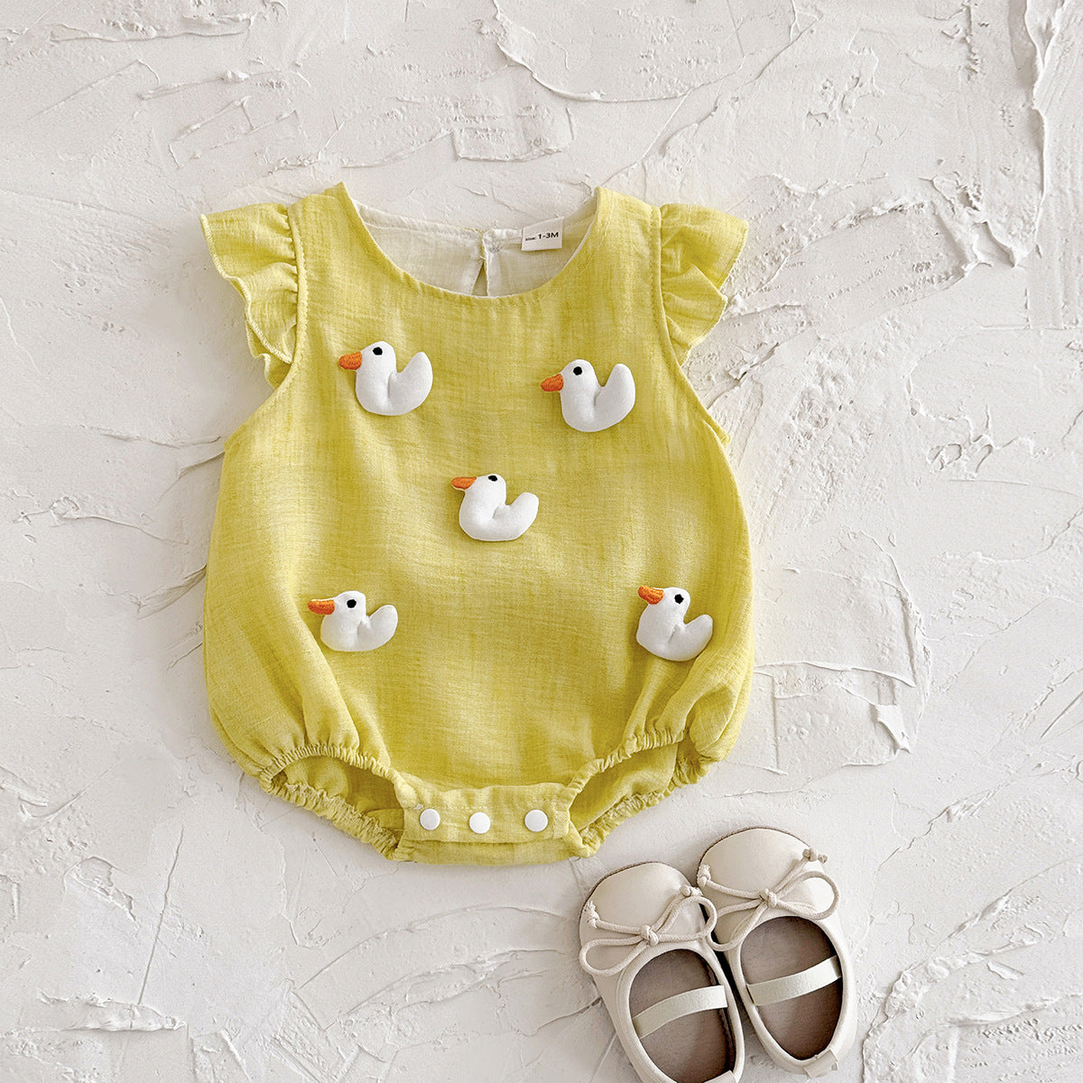 Summer clothes thin jumpsuit for baby girls crawling clothes
