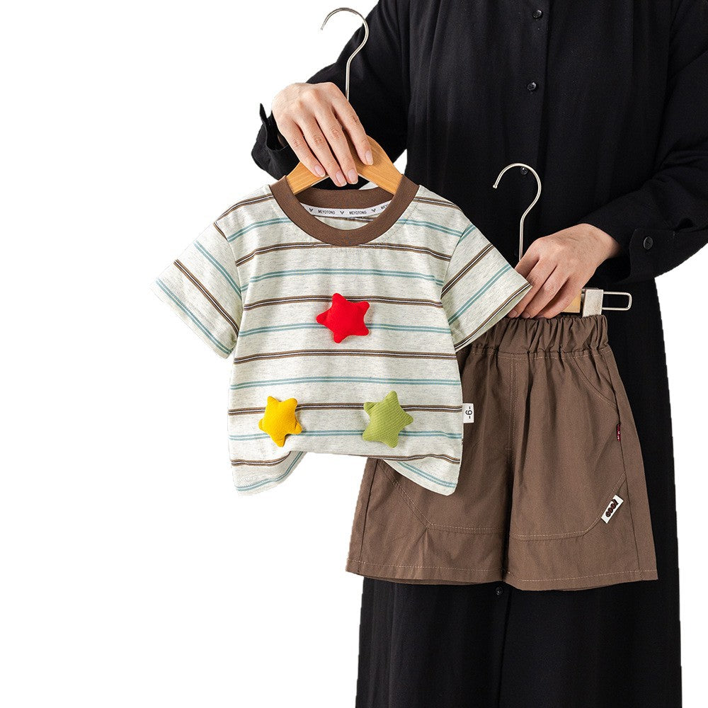 Summer clothes baby summer clothes short sleeved two-piece set