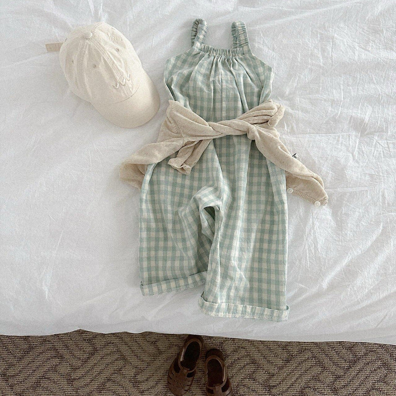 Versatile soft baby girl jumpsuit