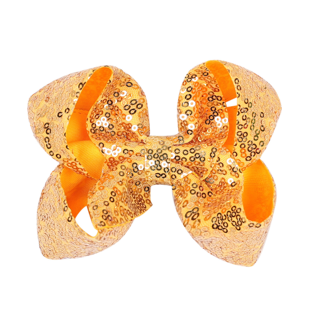 Children's Rhinestone Butterfly Hair Clip Solid Color Girl Sequin Hairpin 5 Inches