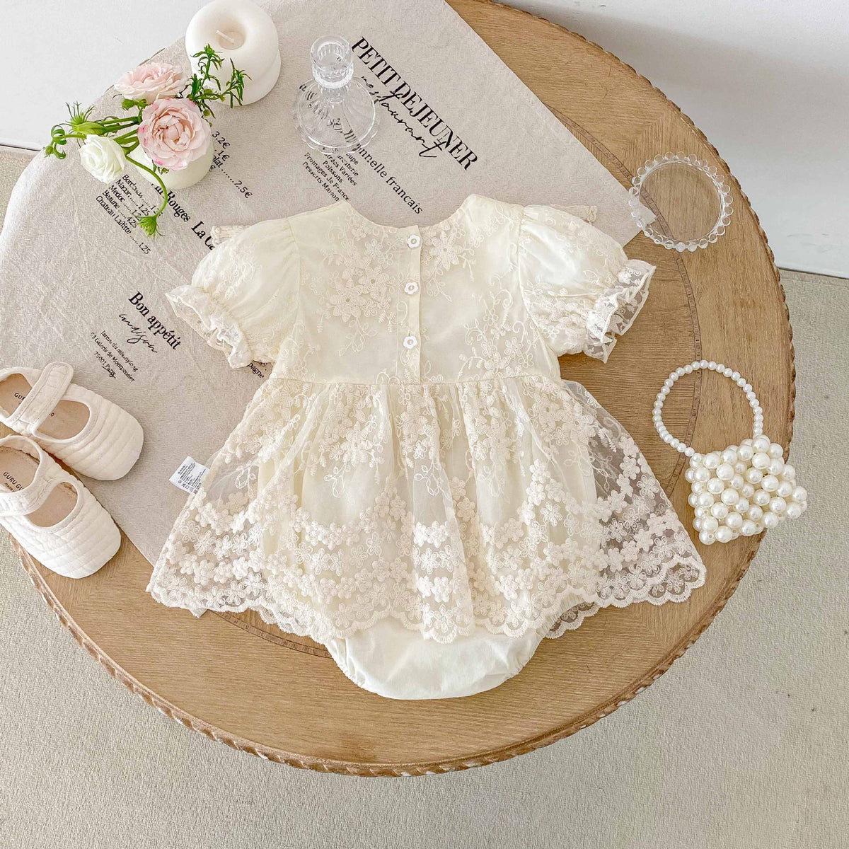 Baby Clothes Romper Summer Lightweight Girl Baby Princess Bodysuit Dress 1st Birthday Outfit Newborn Onesie Cotton